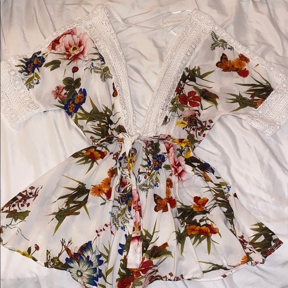 boutique Pants - Floral romper